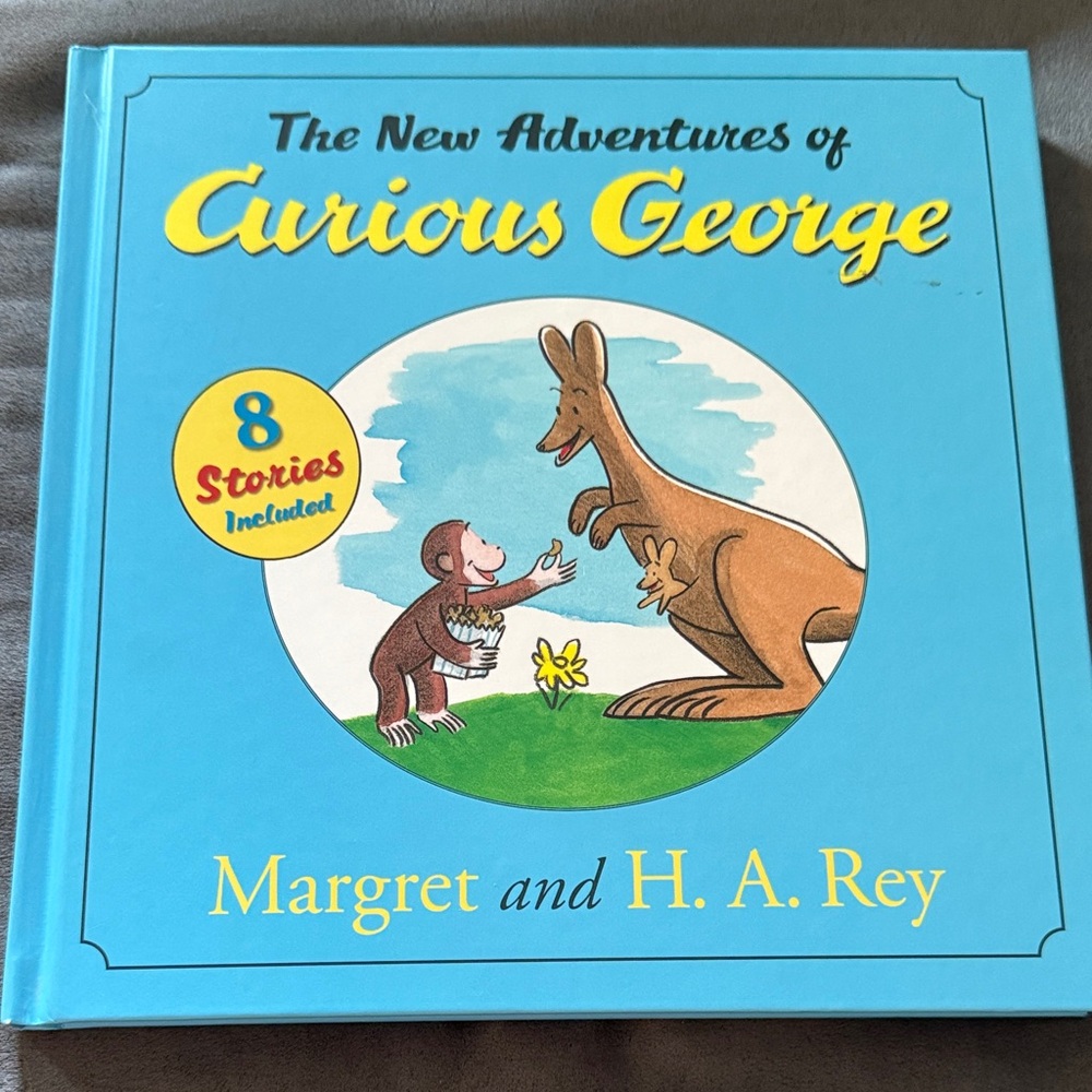 The New Adventures of Curious George Book -8 full Stories NEW HARDCOVER